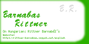 barnabas rittner business card